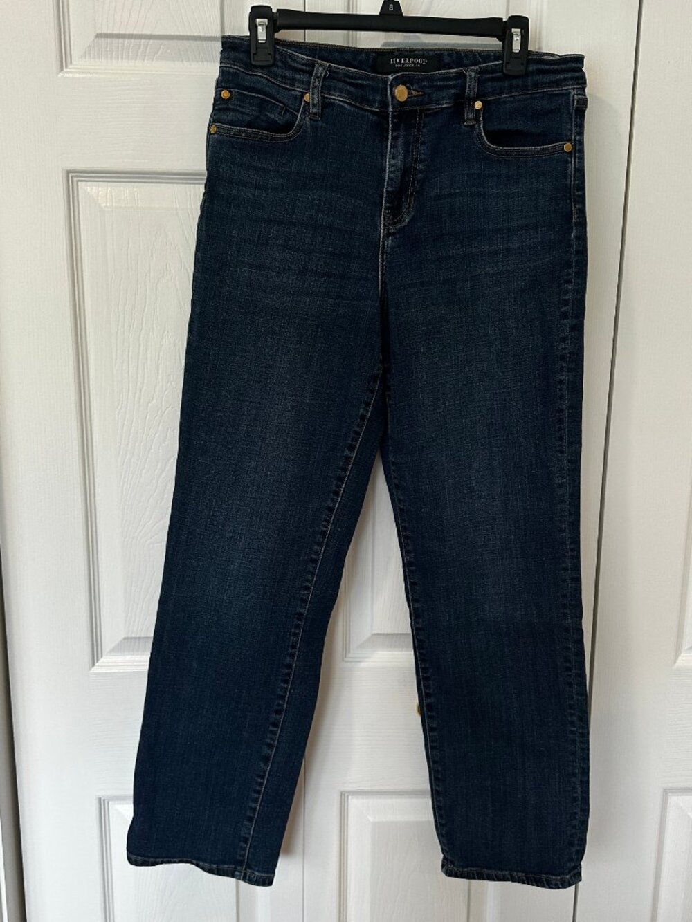 Liverpool Kennedy Straight Dark Wash Jeans Size 10/30